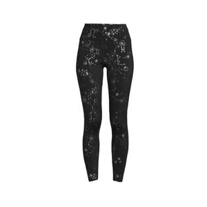 Nanette Lepore Black Leggings with Silver Constellation Print